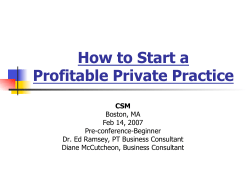 How to Start a Profitable Private Practice