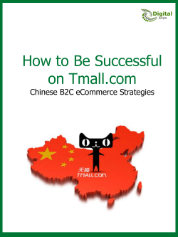 How to Be Successful on Tmall.com Chinese B2C eCommerce Strategies