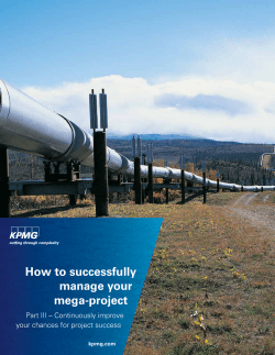 How to successfully manage your mega-project Part III – Continuously improve