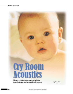 How to make your cry room both comfortable and acoustically sound Sight