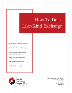 How To Do a Like-Kind Exchange