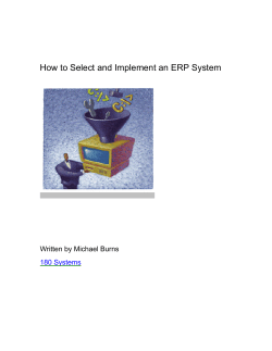 How to Select and Implement an ERP System  180 Systems