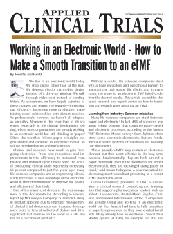 Working in an Electronic World - How to