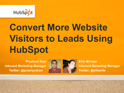 Convert More Website Visitors to Leads Using HubSpot