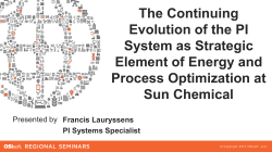The Continuing Evolution of the PI System as Strategic Element of Energy and