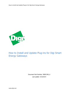 How to Install and Update Plug-ins for Digi Smart Energy Gateways