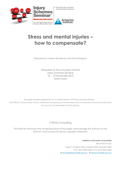 Stress and mental injuries – how to compensate?