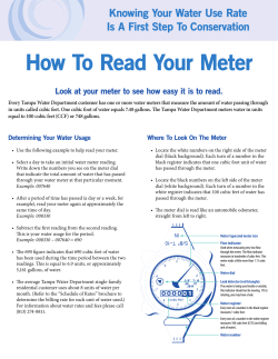 How To Read Your Meter Knowing Your Water Use Rate