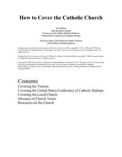 How to Cover the Catholic Church