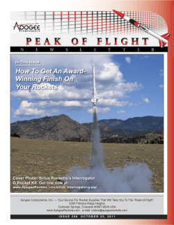 How To Get An Award- Winning Finish On Your Rockets In This Issue