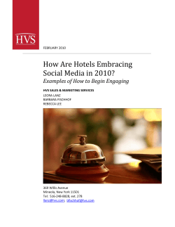 How Are Hotels Embracing Social Media in 2010?