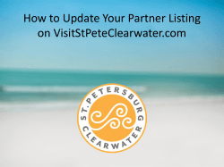 How to Update Your Partner Listing on VisitStPeteClearwater.com