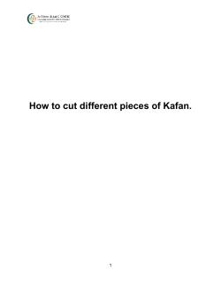 How to cut different pieces of Kafan.  1