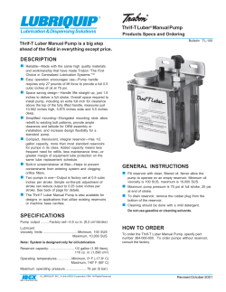 Thrif-T Luber Manual Pump