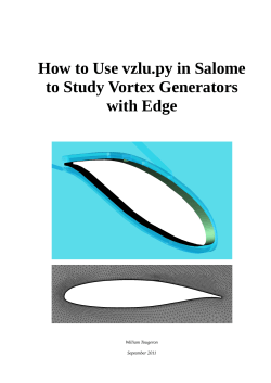 How to Use vzlu.py in Salome to Study Vortex Generators with Edge