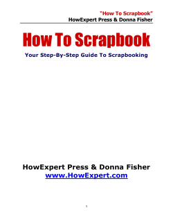 How To Scrapbook  HowExpert Press &amp; Donna Fisher www.HowExpert.com