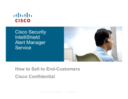 Ci S it Cisco Security