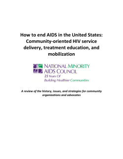 How to end AIDS in the United States: Community-oriented HIV service