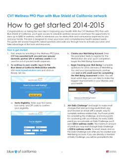 How to get started 2014-2015