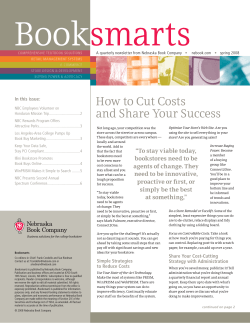 Book smarts How to Cut Costs and Share Your Success