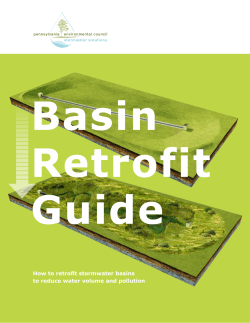 Basin Retrofit Guide How to retrofit stormwater basins