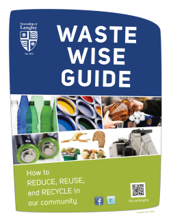 WASTE WISE GUIDE How to