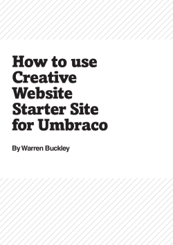 How to use Creative Website Starter Site
