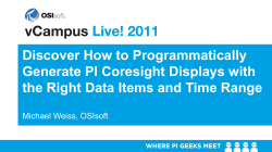Discover How to Programmatically Generate PI Coresight Displays with