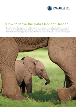 How to Make the Data Elephant Dance?