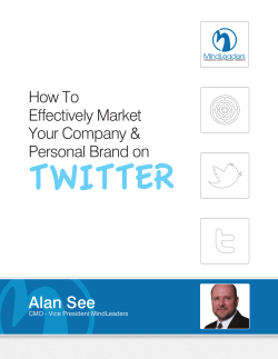 TwiTTer Alan See How To Effectively Market