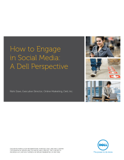 How to Engage in Social Media: A Dell Perspective