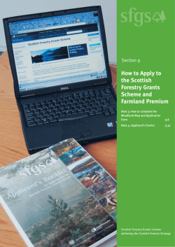 How to Apply to the Scottish Forestry Grants Scheme and