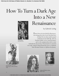 How To Turn a Dark Age Into a New Renaissance H
