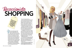shopping  Recessionista