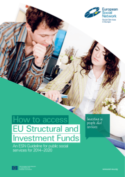 How to access EU Structural and Investment Funds Investing in