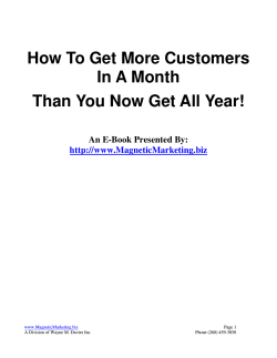 How To Get More Customers In A Month