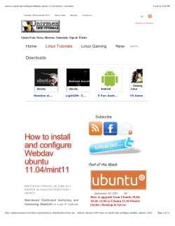 How to install and configure Webdav ubuntu