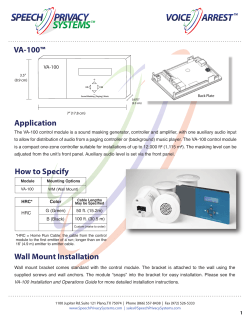 VA-100™ Application  VA-100