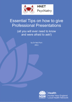 Essential Tips on how to give Professional Presentations