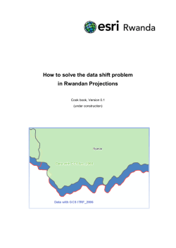 How to solve the data shift problem in Rwandan Projections