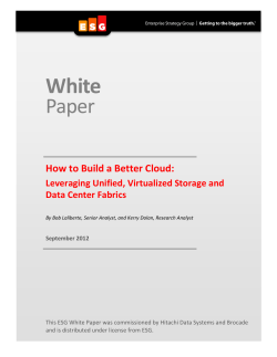 White  Paper How to Build a Better Cloud: