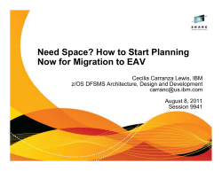 Need Space? How to Start Planning Now for Migration to EAV