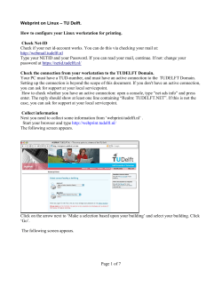 Webprint on Linux – TU Delft.