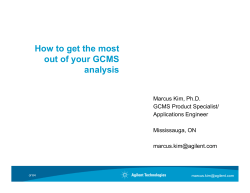 How to get the most out of your GCMS analysis
