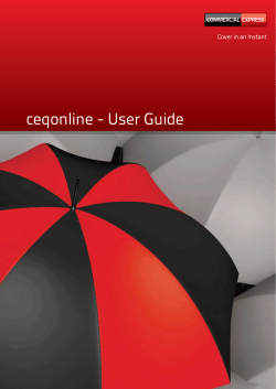 ceqonline - User Guide Cover in an Instant