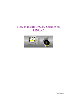 How to install EPSON Scanner on LINUX?  Page Number: 1