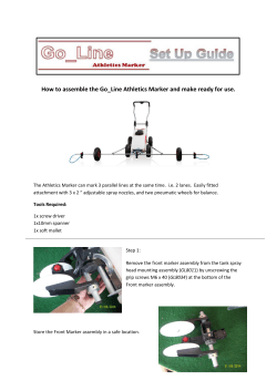 How to assemble the Go_Line Athletics Marker and make ready...