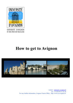 How to get to Avignon