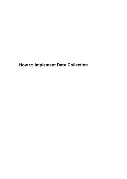 How to Implement Data Collection
