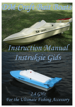 DM Craft Bait Boats Instruction Manual Instruksie Gids